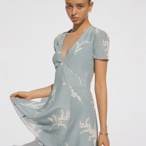 Realisation Par Luella Blue Silk Dress, Size S